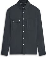 Bugatchi Water Resistant Nylon Shirt Jacket