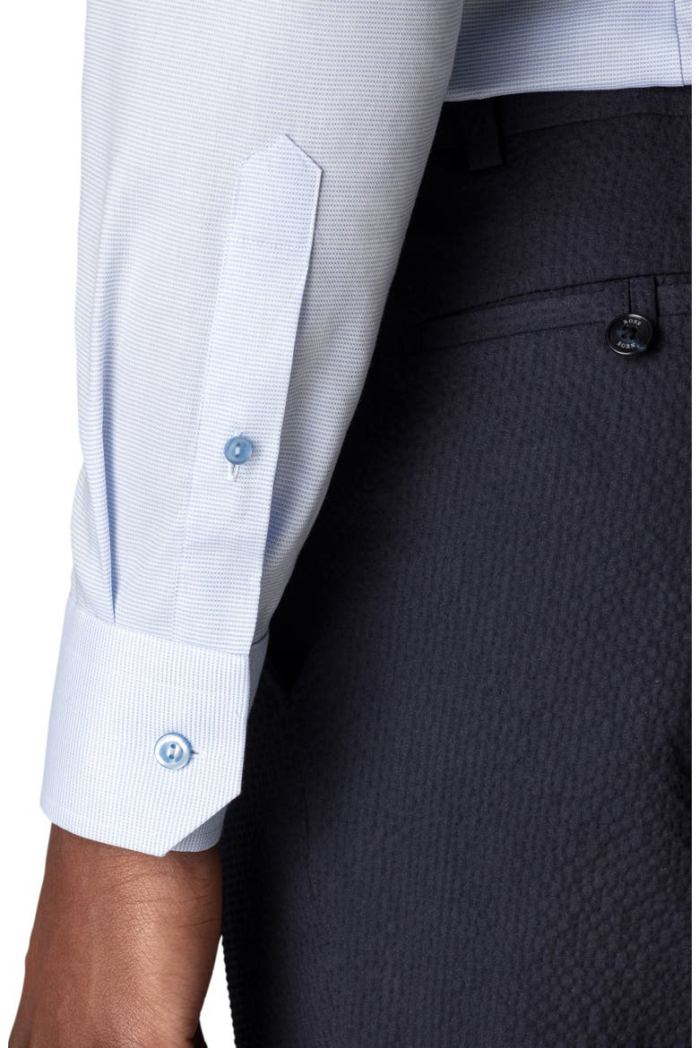 Contemporary Fit Textured Solid Shirt, Alternate, color, BLUE