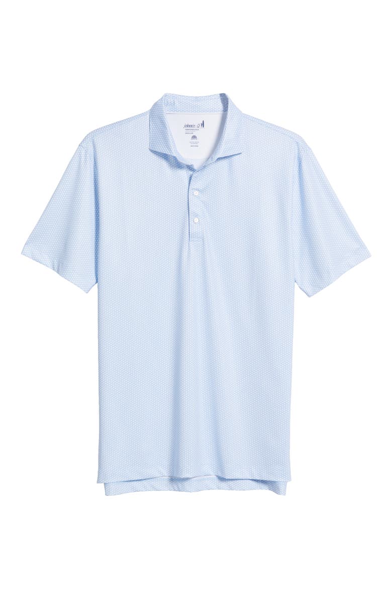 Hex Geo Print PREP-FORMANCE Golf Polo, Alternate, color, SEYCHELLES