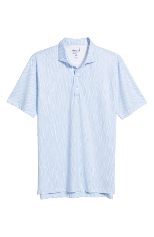 Johnnie-o Hex Geo Print Prep-formance Golf Polo In Seychelles