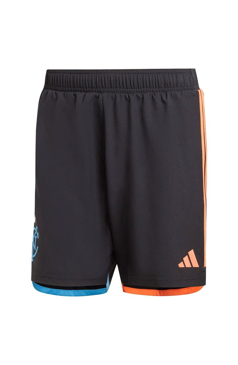 adidas Men's adidas Black New York City FC 2024 Away Authentic Shorts, Main, color,