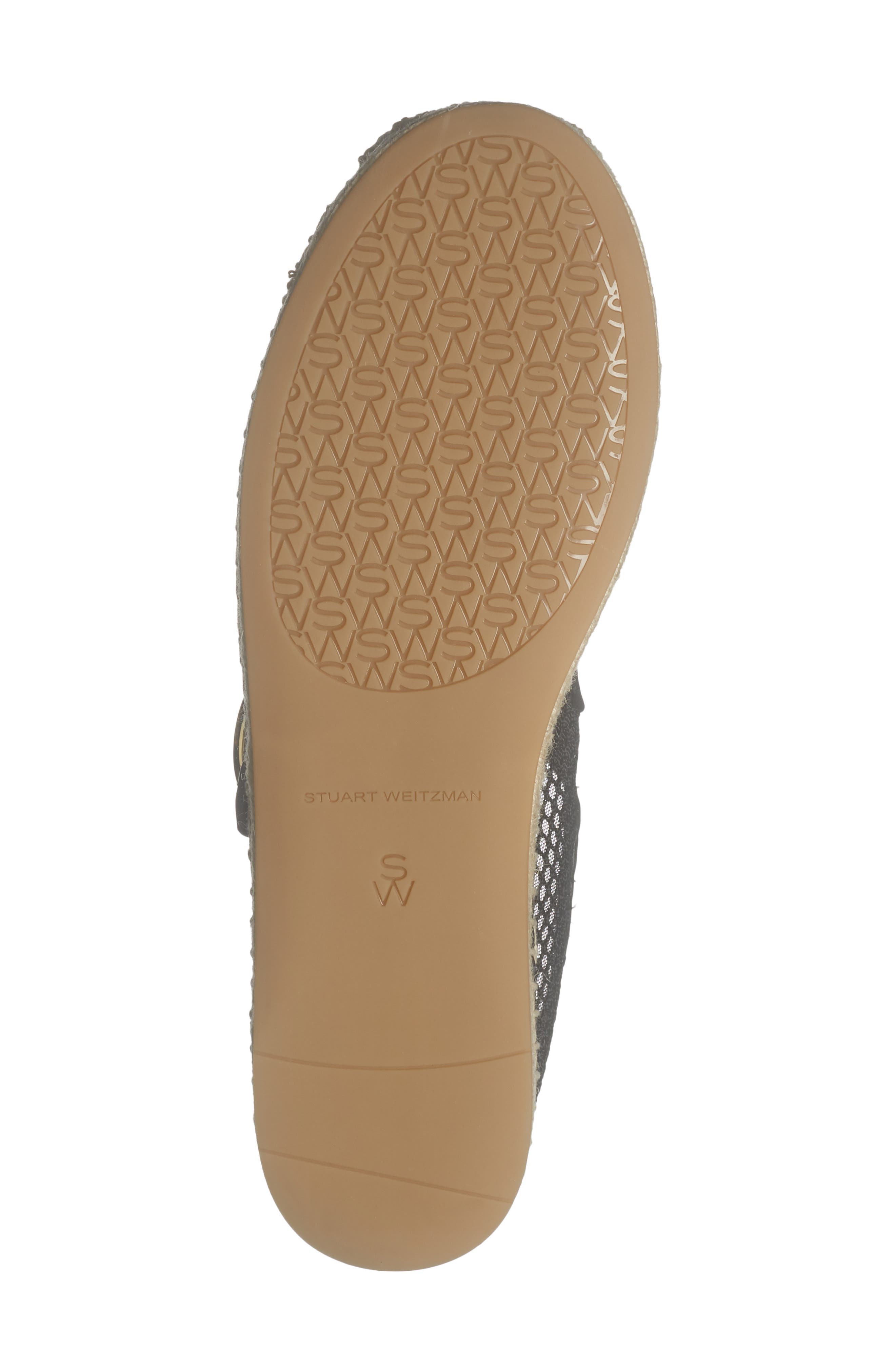 Stuart Weitzman Benni Espadrille Mary Jane Flat, Alternate, color, Black