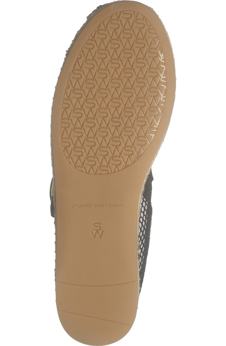 Stuart Weitzman Benni Espadrille Mary Jane Flat, Alternate, color, Black