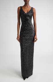 Michael Kors Collection Sequin Column Gown