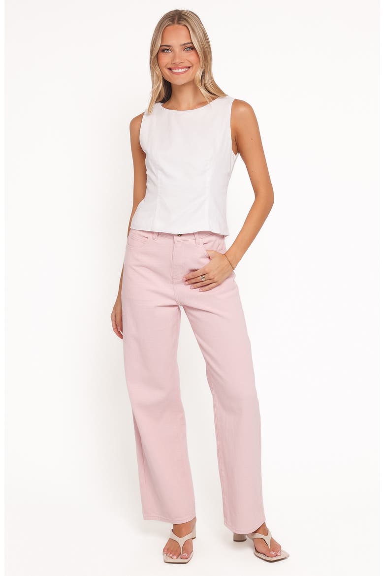 Ailis High Waist Wide Leg Jeans, Alternate, color, DUSTY PINK