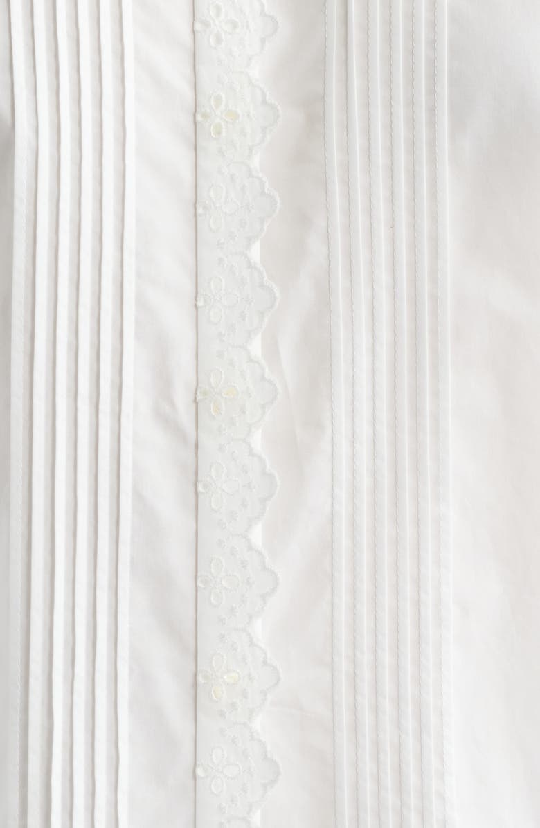 FRAME The Keepsake Lace & Pintuck Shirt, Alternate, color, 