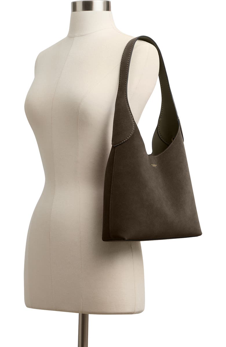 COACH Brooklyn 28 Suede Shoulder Bag, Alternate, color, B4/ Olive