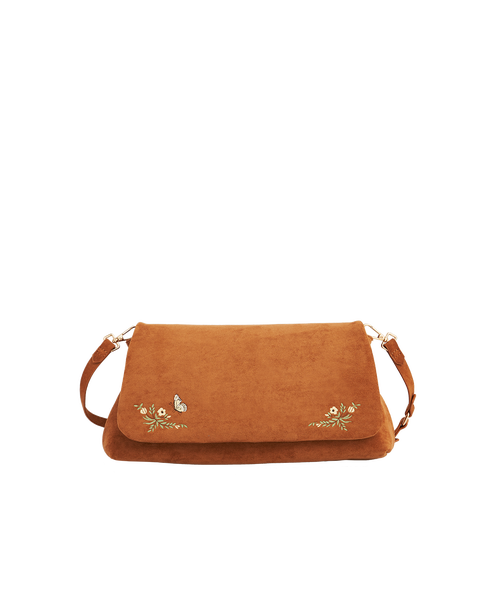 Floral Embroidered Shoulder Bag