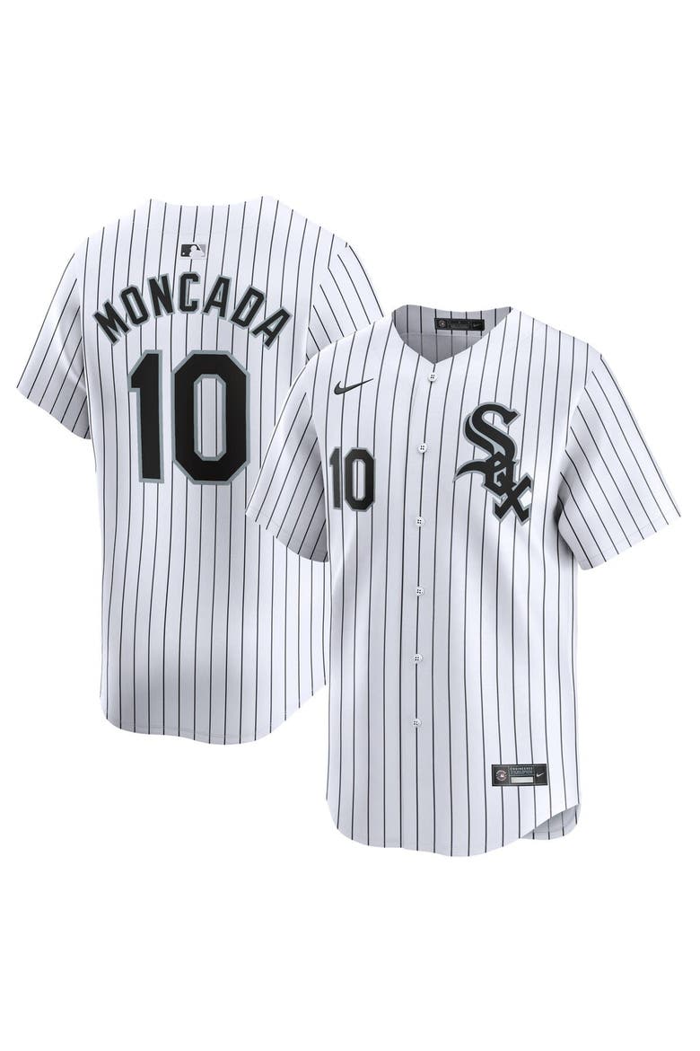 Men's Nike Yoan Moncada White Chicago White Sox Home Limited Player Jersey, Main, color, White