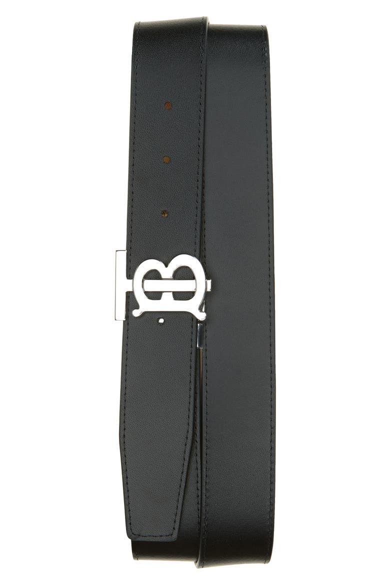 TB Check Reversible Belt, Alternate, color, ARCHIVE BEIGE/ SILVER
