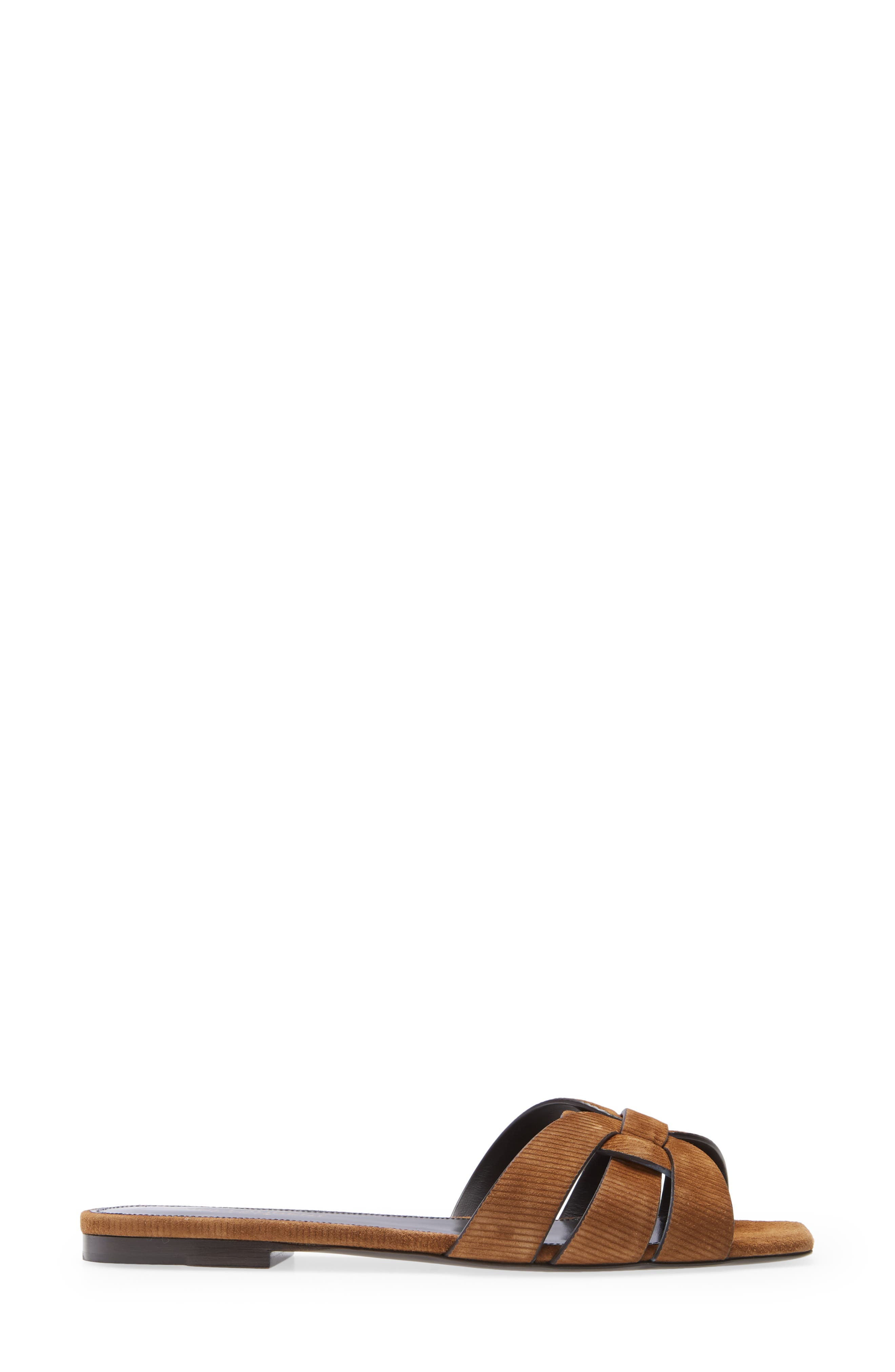 Saint Laurent Tribute Nu Pieds Slide Sandal, Alternate, color, 