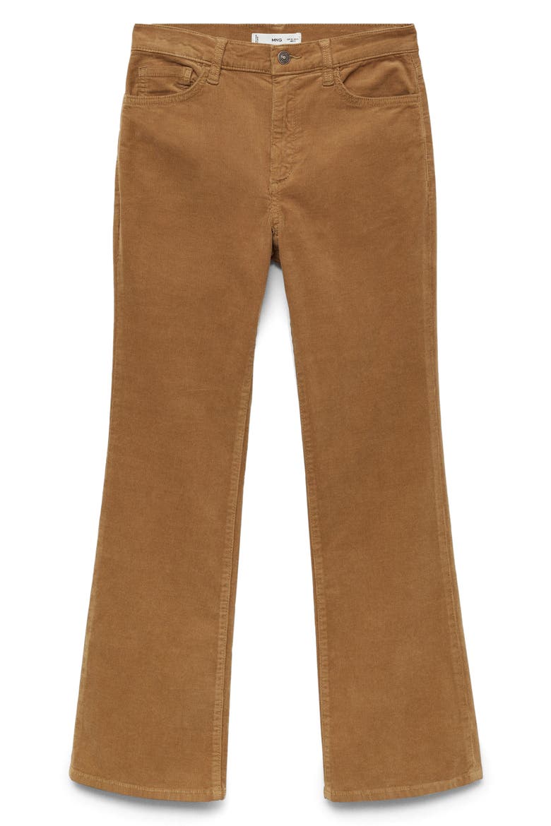 Sienna Crop Flare Corduroy Jeans, Alternate, color, MEDIUM BROWN