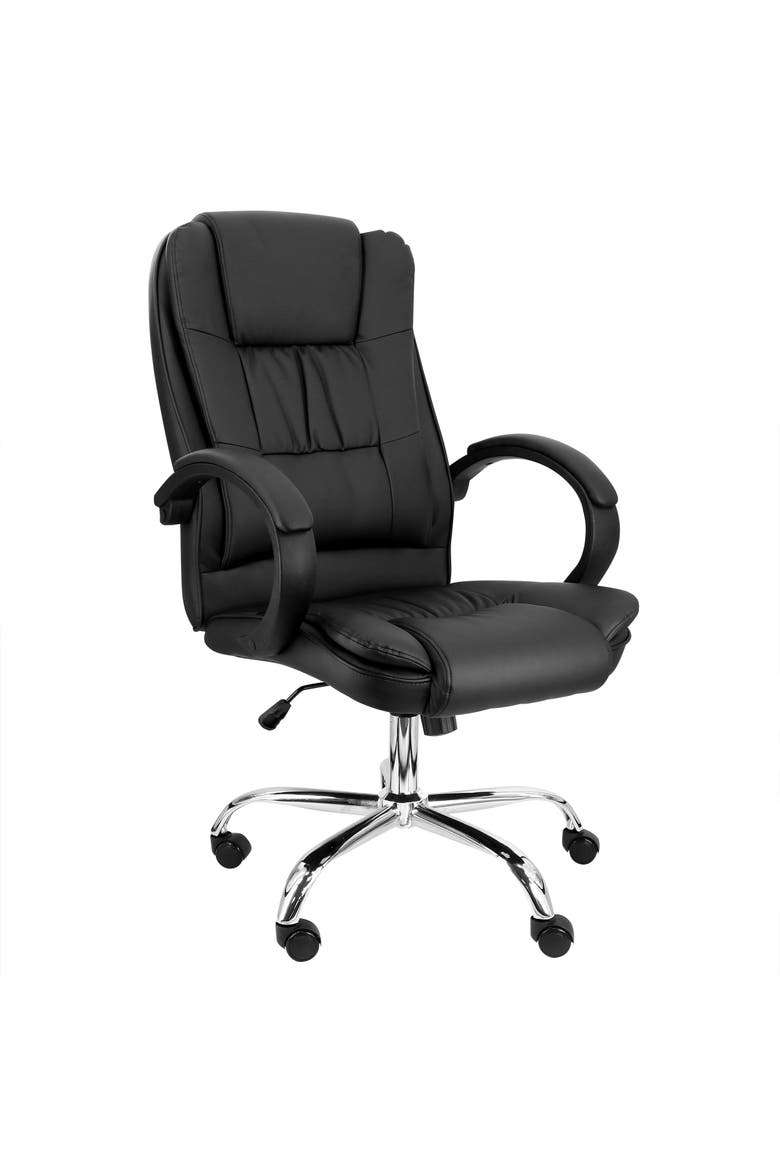 High Back Adjustable Office Chair, Main, color, Black