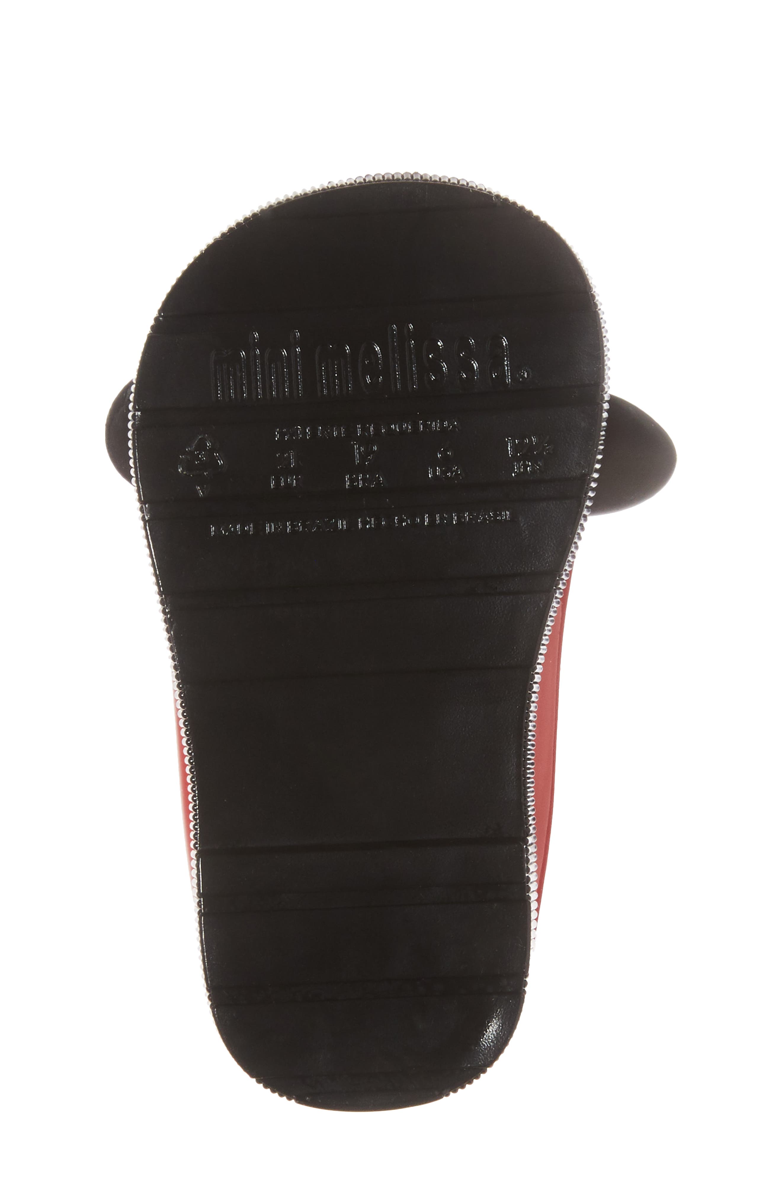 Mini Melissa Sugar Rain Disney Twins Waterproof Bootie, Alternate, color, RED