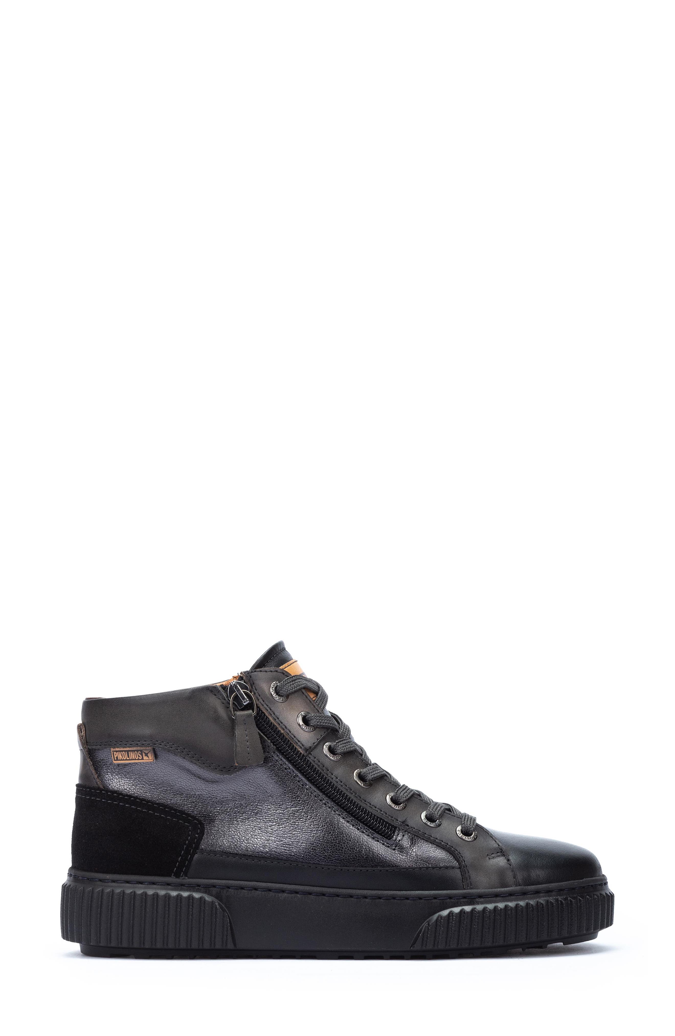 Riells High Top Sneaker, Alternate, color, BLACK