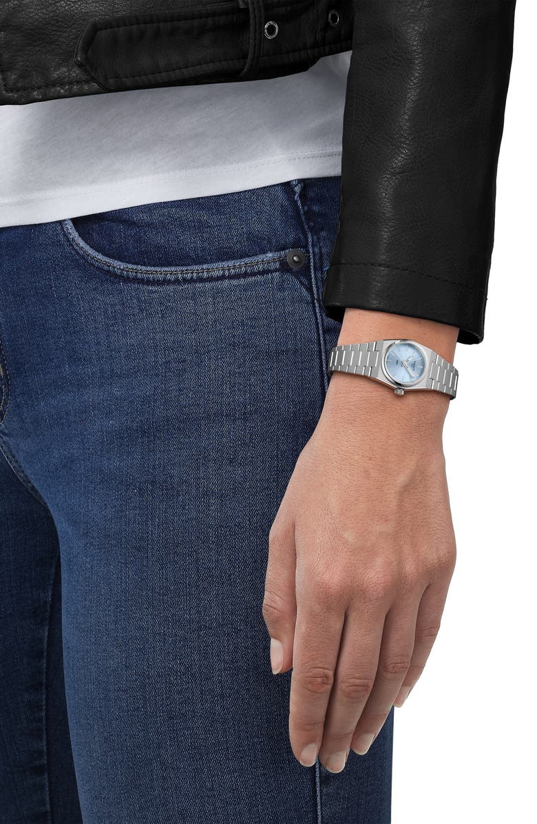 Tissot PRX Bracelet Watch, 25mm, Alternate, color, Blue