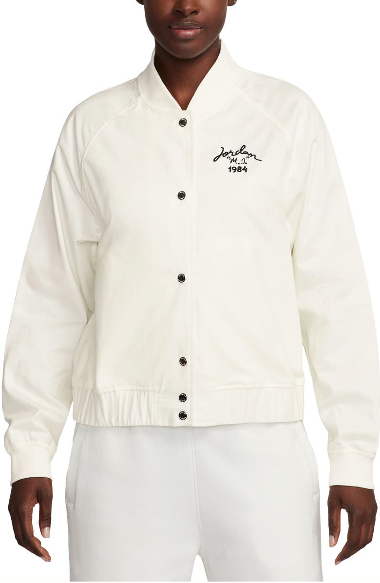 Jordan Logo Varsity Jacket, Main, color, 