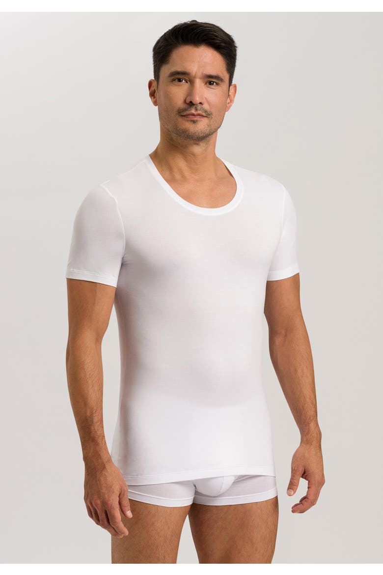 Cotton Superior Cotton Crew Neck T-Shirt, Alternate, color, White