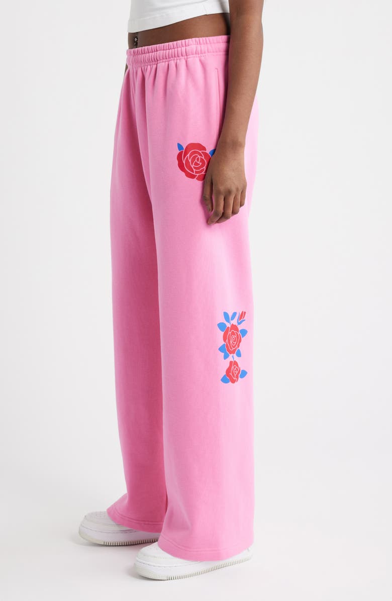 THE MAYFAIR GROUP Be Kind Wide Leg Sweatpants, Alternate, color, Pink