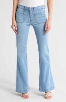 7 For All Mankind Dojo Tailorless Wide Leg Flare Jeans