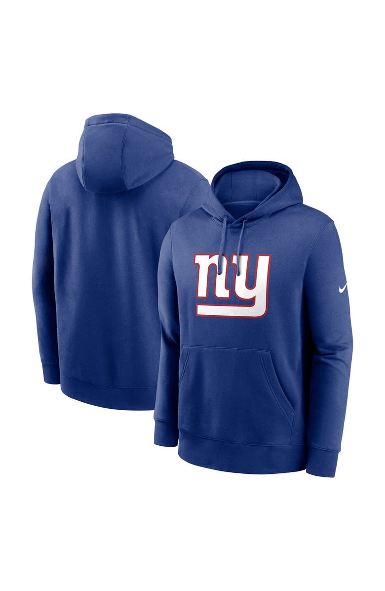 Nike Men's Nike Royal New York Giants Club Logo Pullover Hoodie, Main, color, Royal