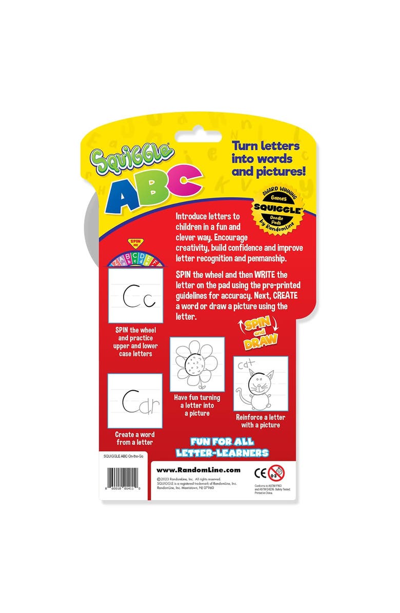 RandomLine of Creative Things Squiggle Abc Doodle Pad 4+, Alternate, color, Multicolored