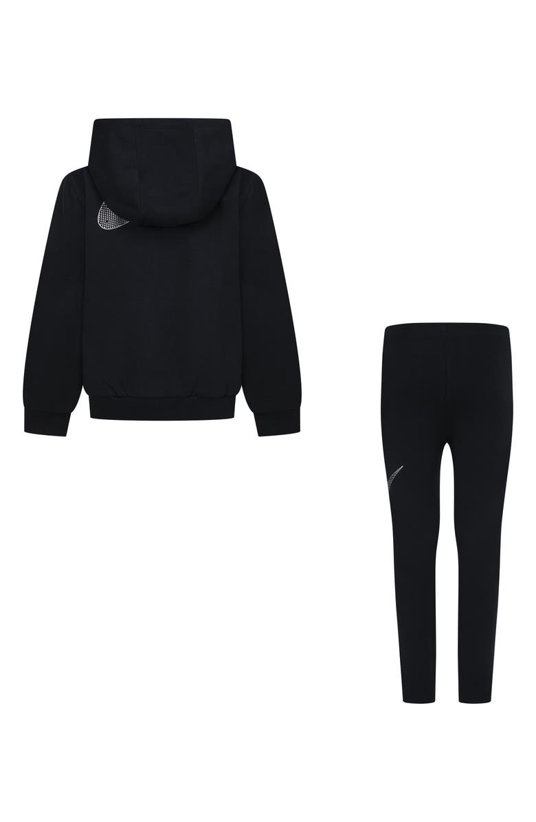 Nike Zip Hoodie & Stretch Leggings Set, Alternate, color, 