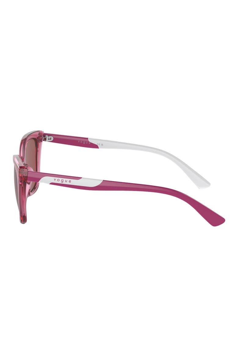 Kids' 48mm Cat Eye Sunglasses, Alternate, color, DARK VIOLET