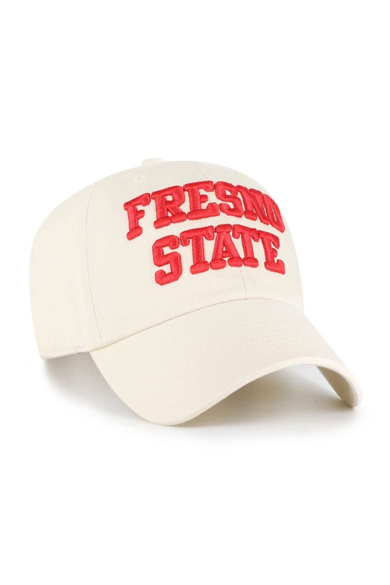 Men's '47 Sand Fresno State Bulldogs Clean Up Adjustable Hat, Alternate, color, Sand