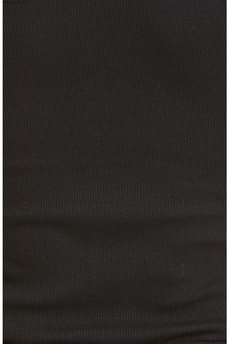 Gender Inclusive Romain Cutout Rib Tank, Alternate, color, BLACK