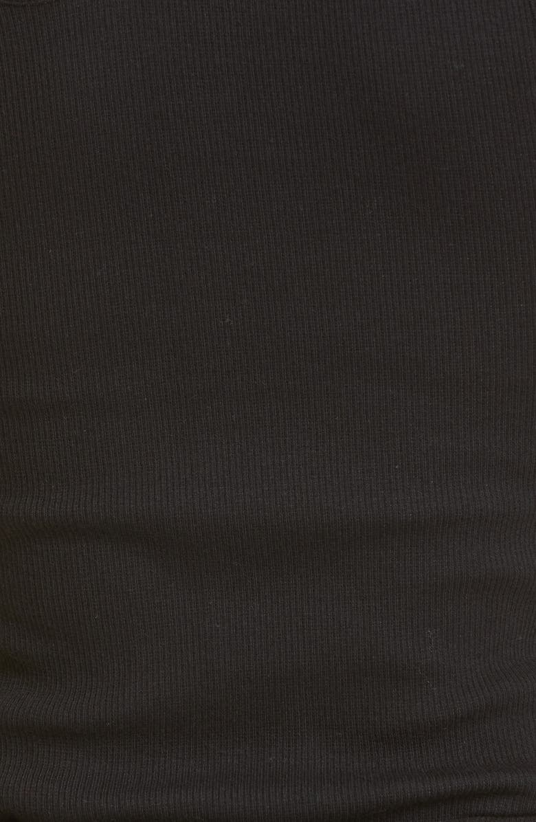 K.NGSLEY Gender Inclusive Romain Cutout Rib Tank, Alternate, color, Black