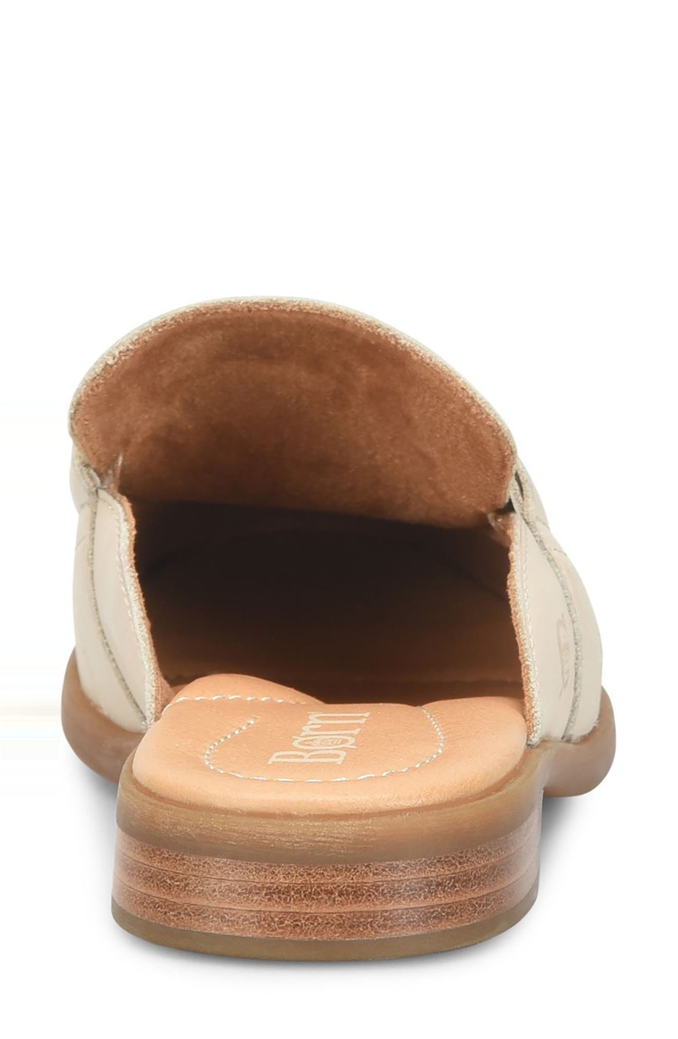 Børn Claire Mule, Alternate, color, Cream Leather