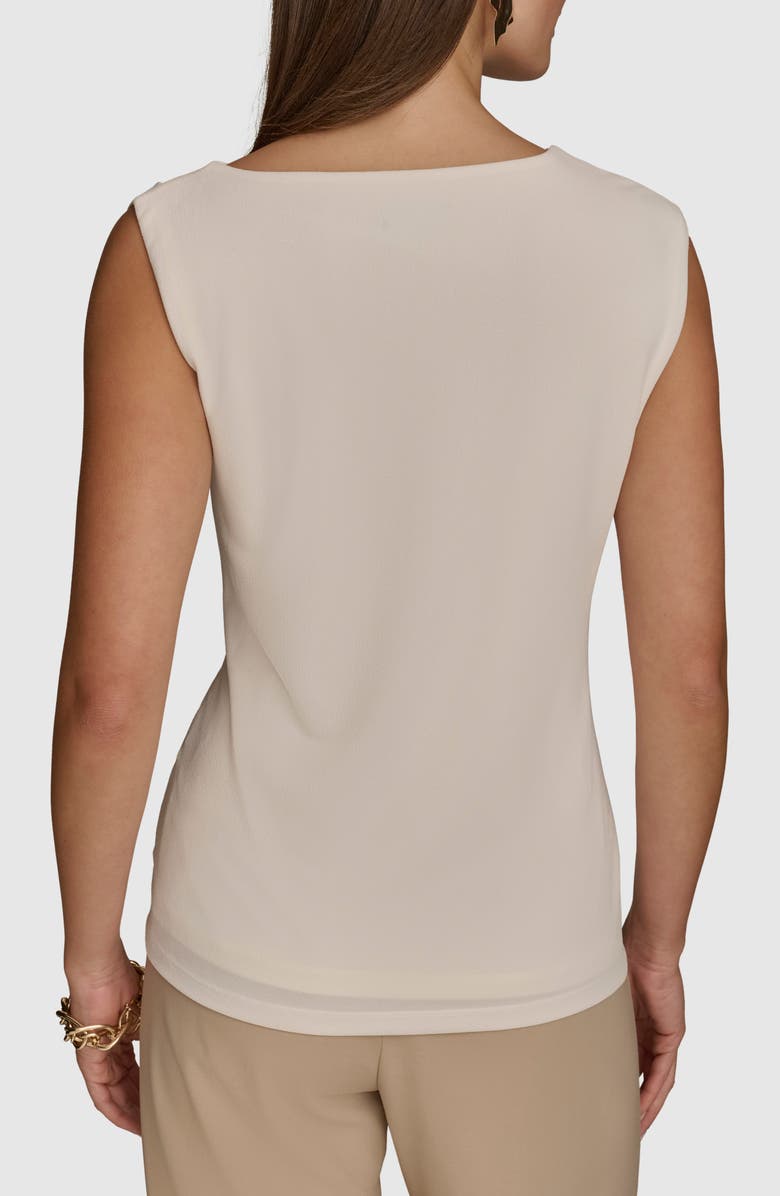 Donna Karan New York Twist Detail Sleeveless Top, Alternate, color,