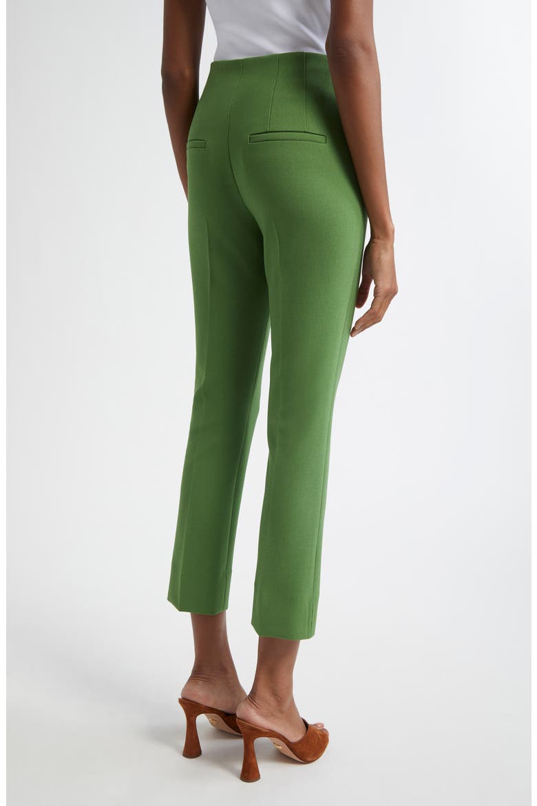 Kean Clean Waist Pintuck Pleat Crop Pants, Alternate, color, LEMONGRASS