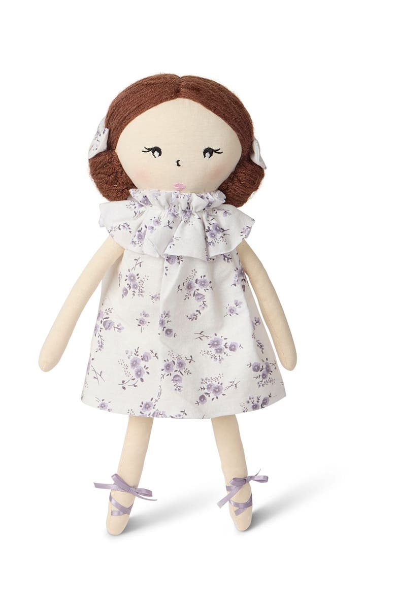 MiniMoi Baby "Abigail" Cotton and Linen Rag Doll, Alternate, color, Lavender