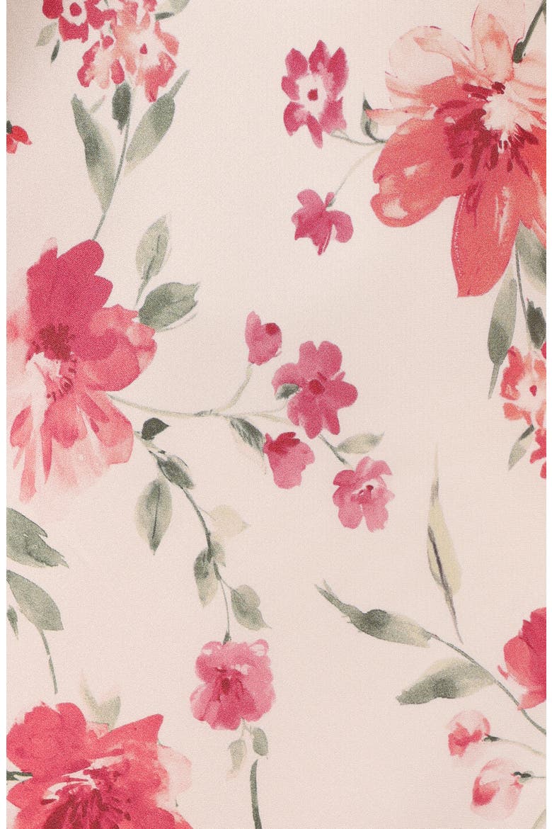 Bennett Floral Satin Slipdress, Alternate, color, CAMEO FLORAL