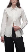 WILDFANG The Essential Long Sleeve Oxford Zip Up Shirt