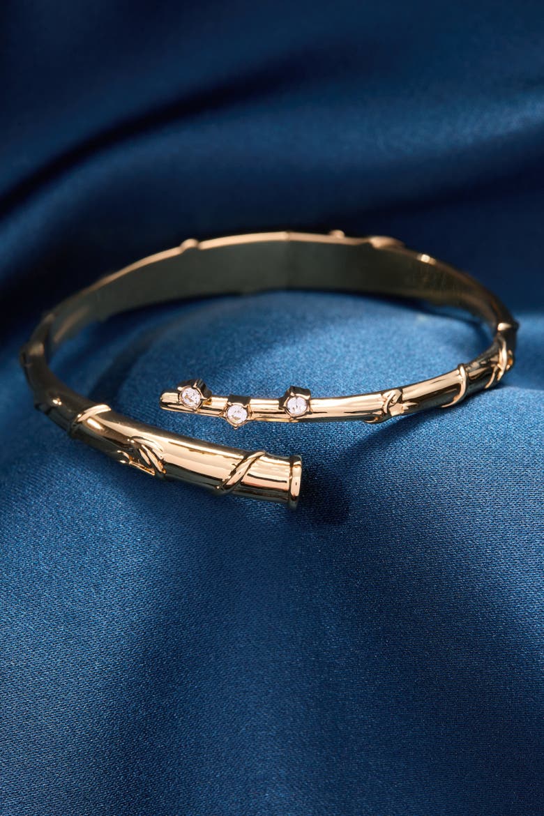 Harry Potter Hermione Wand Bypass Cuff Bracelet, Alternate, color, Gold