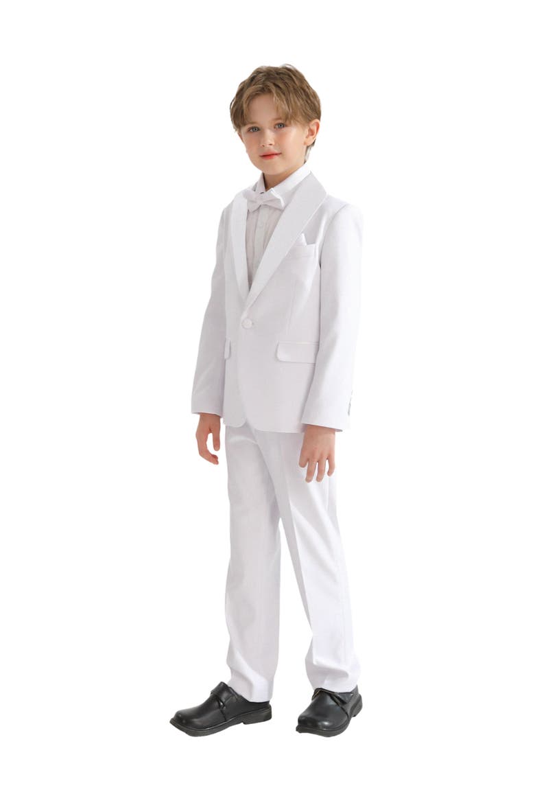 Shawl Lapel Suit, Alternate, color, White