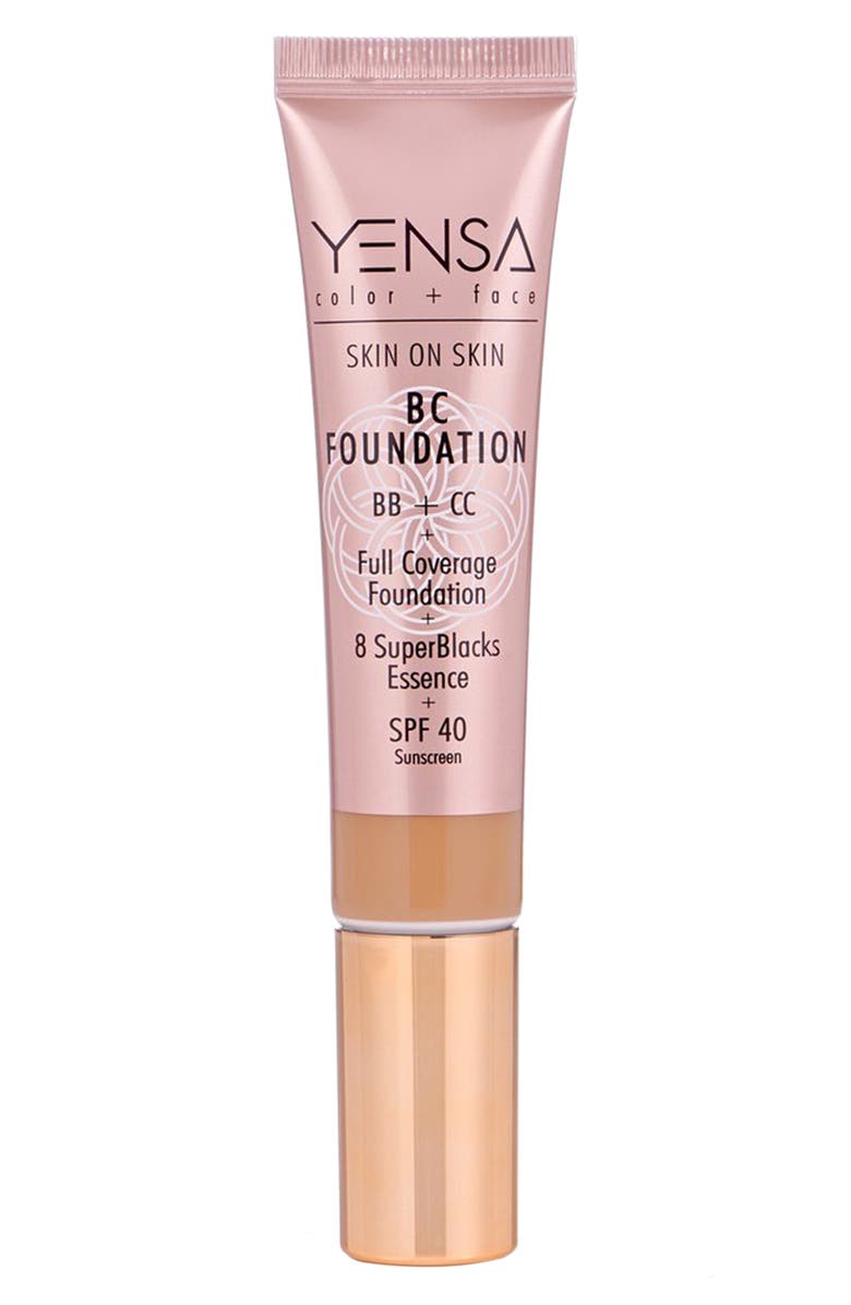 YENSA Skin On Skin BB + CC Full Coverage Hyaluronic Foundation SPF 40, Main, color,