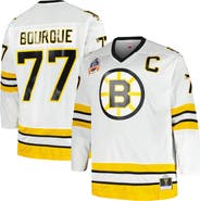 Mitchell & Ness Men's Mitchell & Ness Ray Bourque White Boston Bruins Big & Tall Captain Patch Blue Line Player Jersey