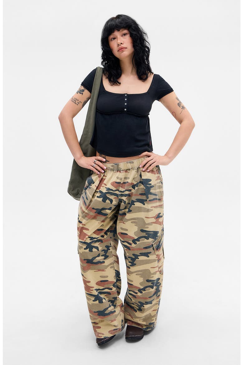 Bobbi Desert Camo Cotton Pants, Alternate, color, DESERT CAMO