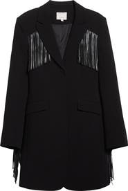 Cinq à Sept Joelette Fringe Blazer Dress