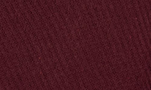 Vince Camuto Faux Fur Trim Poncho In Burgundy