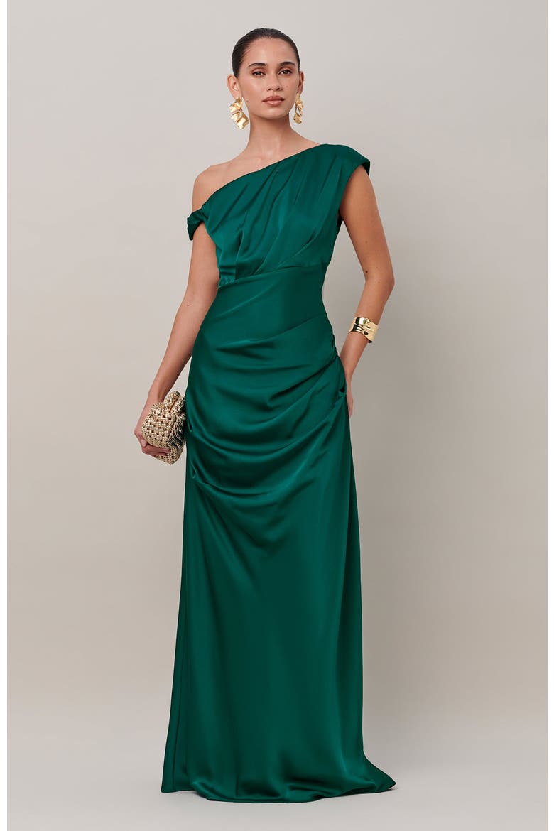 Justina Maxi Dress, Alternate, color, Emerald
