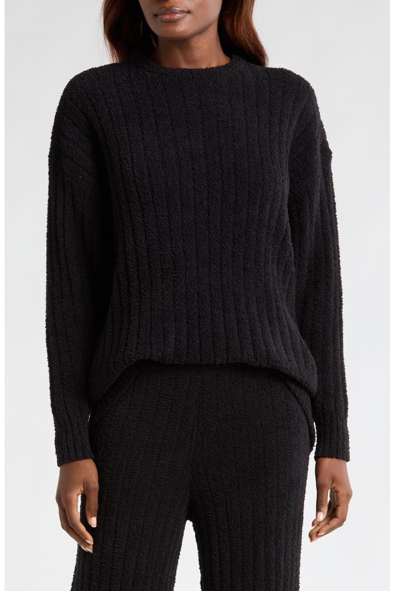 Riz Rib Sweater, Main, color, BLK