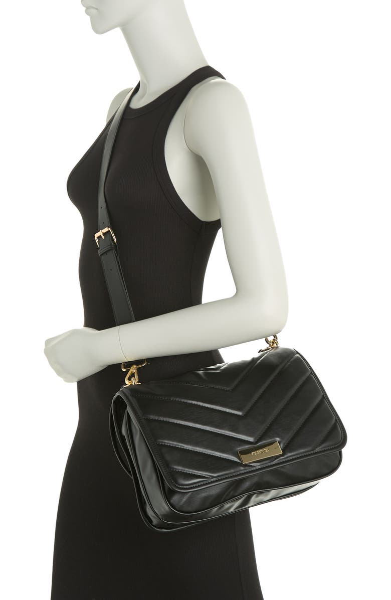 Steve Madden Whitley Quilted Flap Crossbody Bag, Alternate, color,
