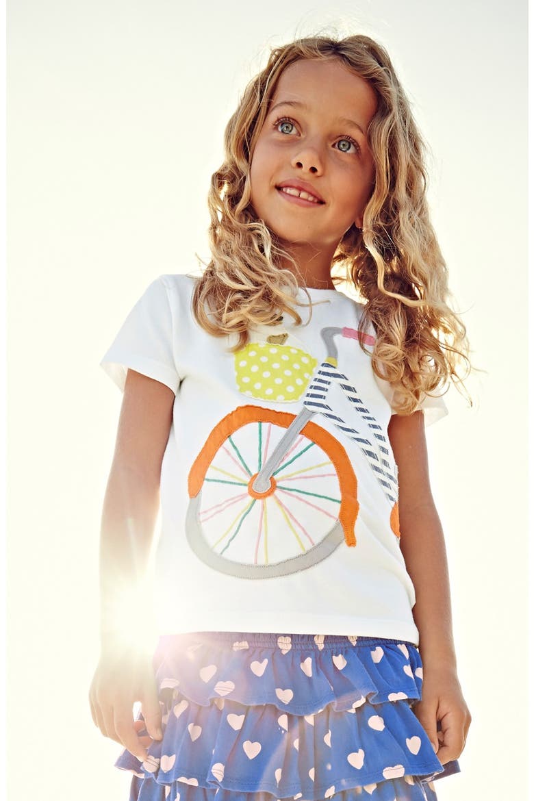 Patchwork Appliqué Tee, Alternate, color, WHITE BIKE