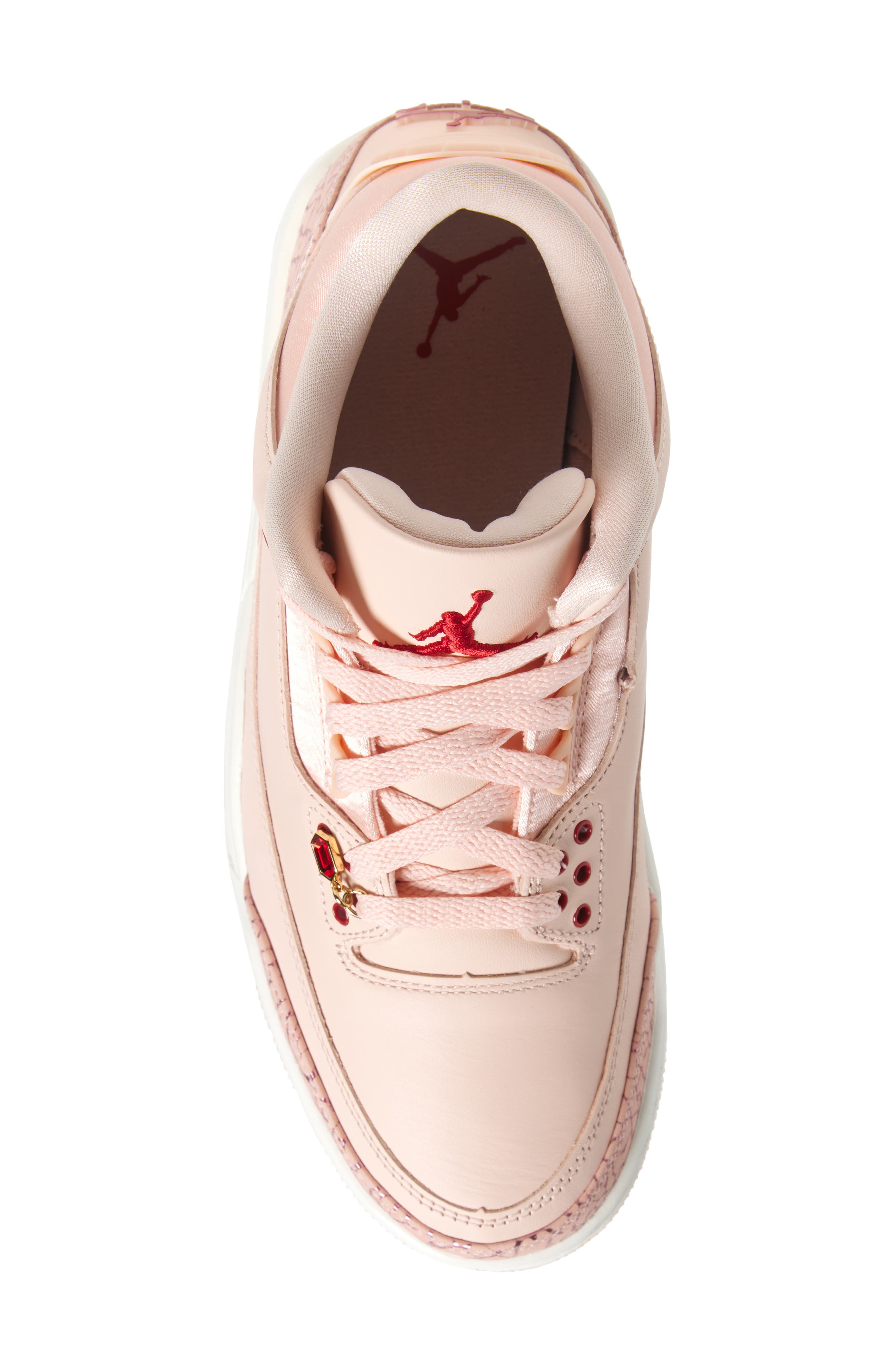 Air Jordan 3 Retro Sneaker, Alternate, color, 600 WSHCRL/GYMRED