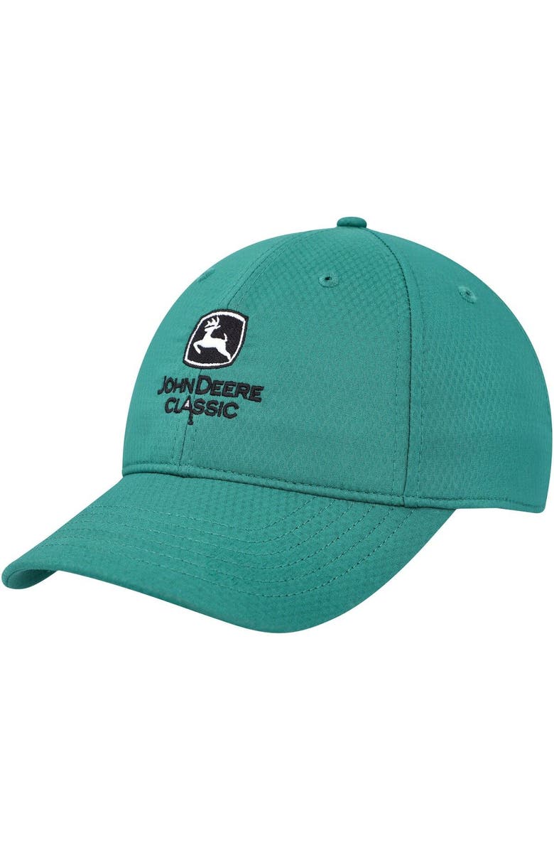 AHEAD Men's Ahead Green John Deere Classic Performance Adjustable Hat, Main, color, 